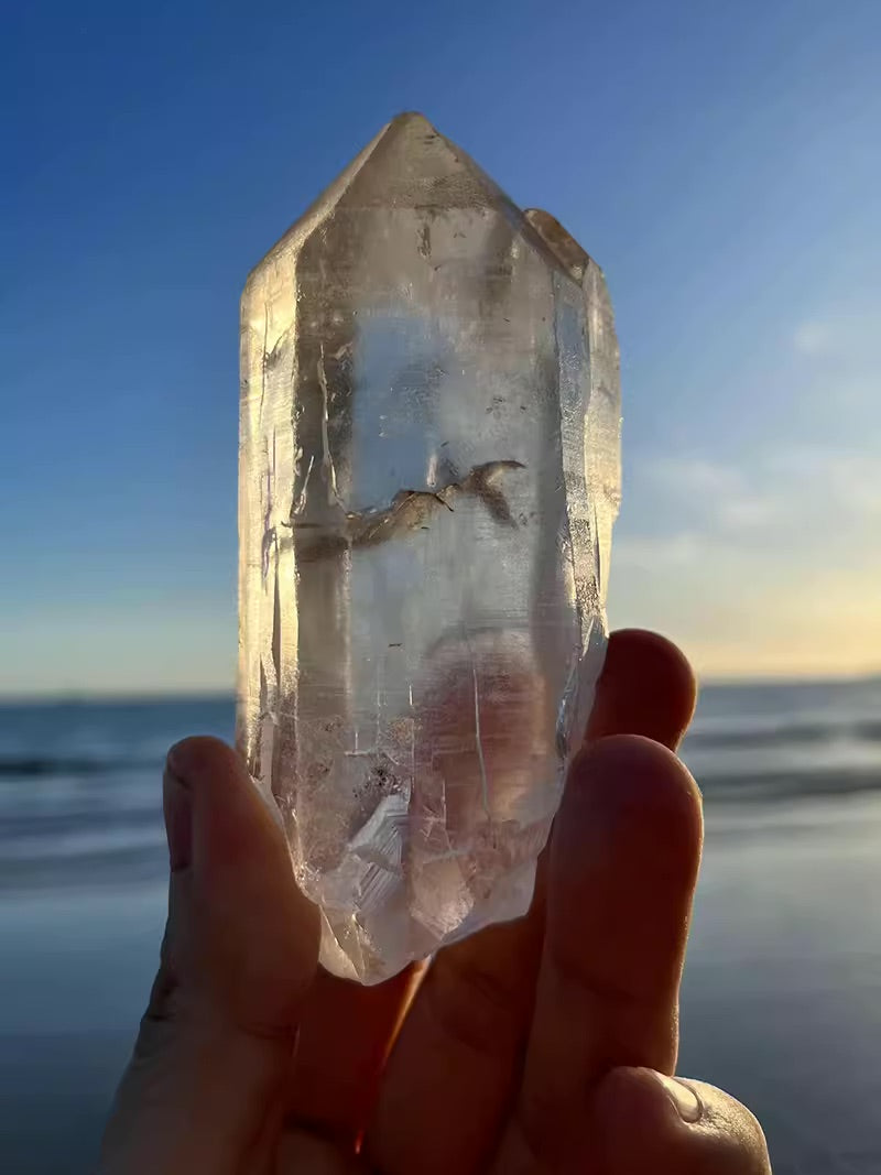 Tibet Angel Quartz Crystal White Raw Crystal Awakens Angelic Energy