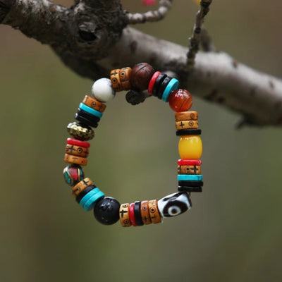 Protective Energy Dzi Tibetan Treasures Bracelet