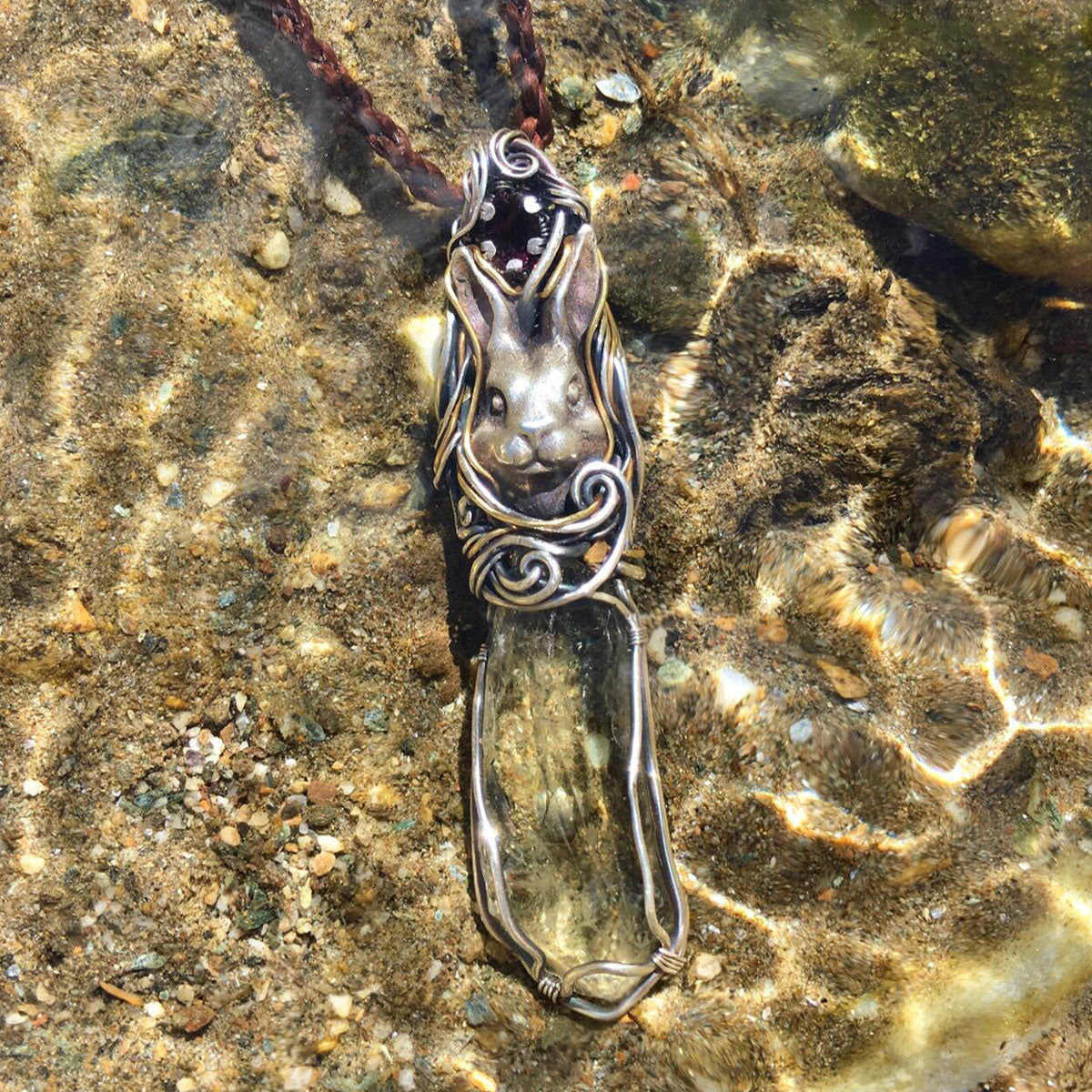 Love Energy Clear Quartz Silver Pendants