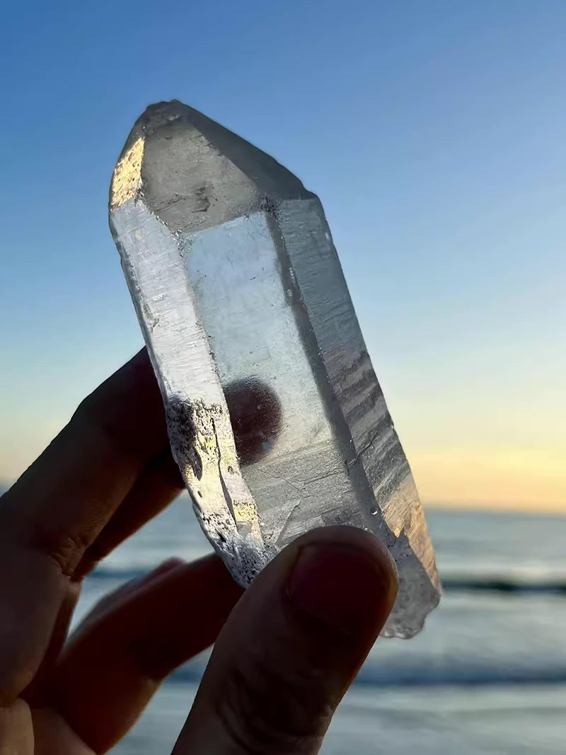 Tibet Angel Quartz Crystal White Raw Crystal Awakens Angelic Energy