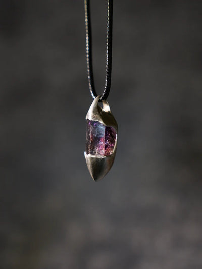 Calm Sevenfold Resonance Super Seven Amethyst Necklace