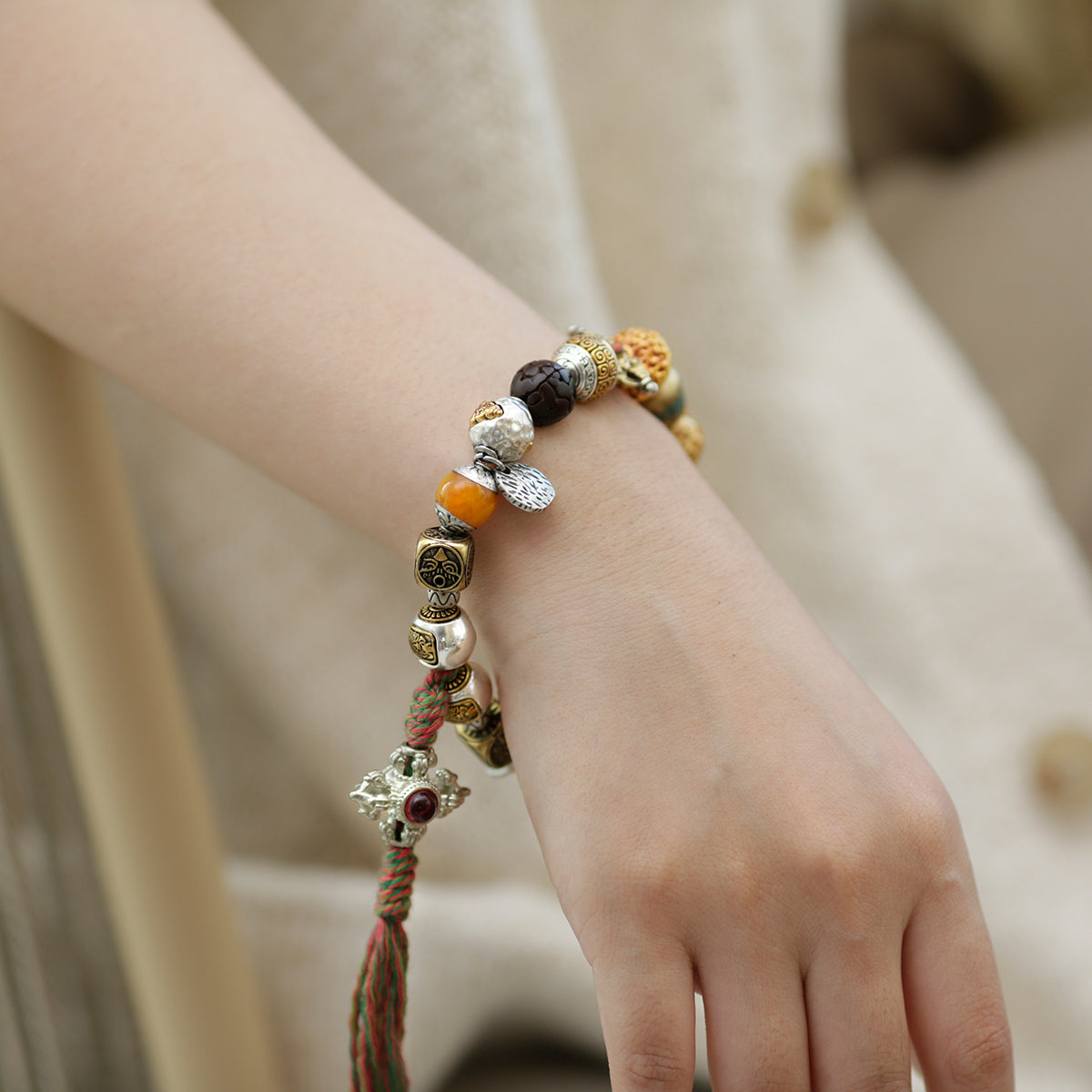 Wealth Energy Tibetan Treasures Bracelet