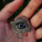 Guardian Eye Onyx Agate Silver Pendant