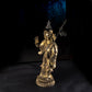 17th Century Padmasambhava Tibetan Antique Buddha Statue Gilt Old Copper From Ganden Monastery puretibetan