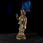 17th Century Padmasambhava Tibetan Antique Buddha Statue Gilt Old Copper From Ganden Monastery puretibetan