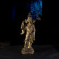 17th Century Padmasambhava Tibetan Antique Buddha Statue Gilt Old Copper From Ganden Monastery puretibetan