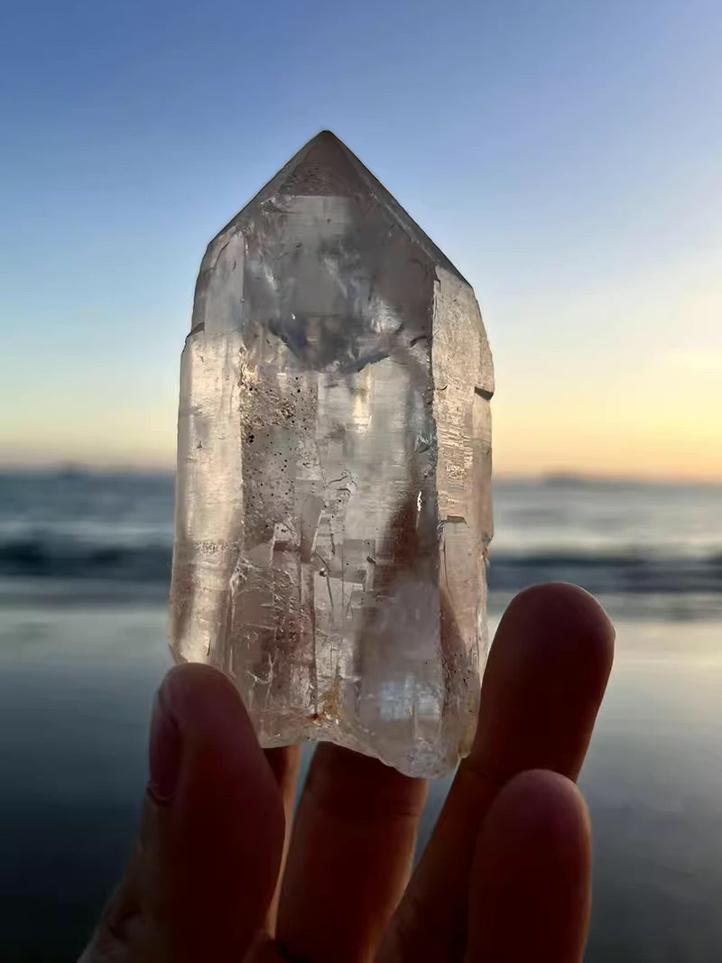 Tibet Angel Quartz Crystal White Raw Crystal Awakens Angelic Energy