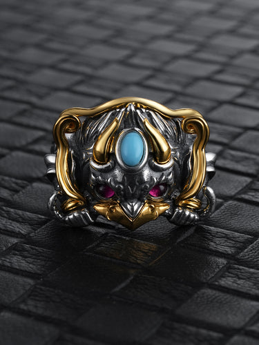 Wings of Power Garuda Sterling Silver Ring