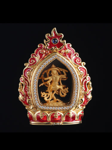 Empowerment Attraction Wisdom Kurukulla Gau Box Silver Statue