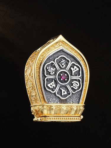 Swift Compassion Guardian Green Tara Gau Box Silver and Brass Statue