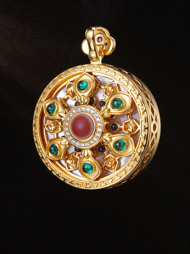 Divine Grace Protection Zakirum Silver Pendant