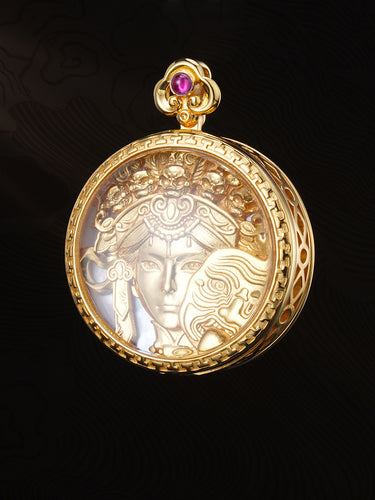 Divine Grace Protection Zakirum Silver Pendant
