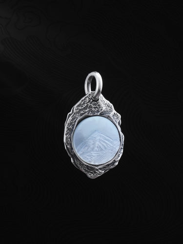 Serene Mountain Sterling Silver Pendant