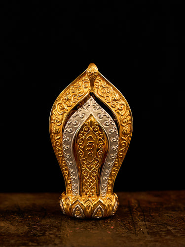 Divine Blessing Padmasambhava 18K Gold Silver Pendant