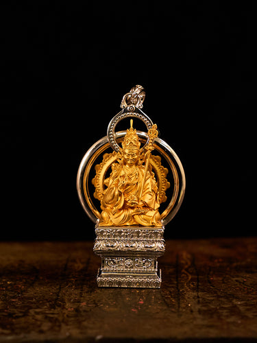 Enlightened Guide Tsongkhapa 18K Gold Silver Pendant
