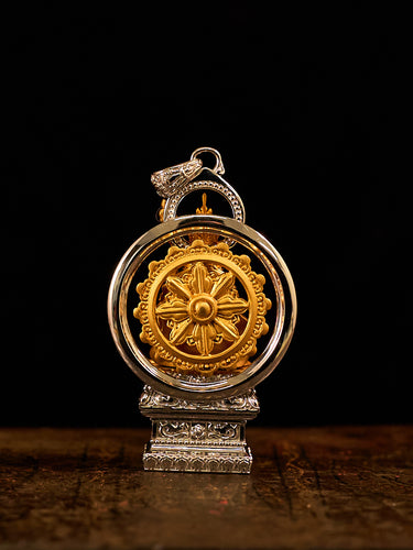 Enlightened Guide Tsongkhapa 18K Gold Silver Pendant