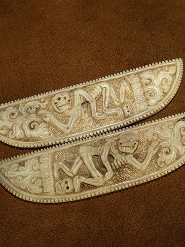 Qing Dynasty Style Tibetan Himalayan Carved Corpse Protection Deities