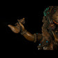 18th Century Six-armed Mahakala Tibetan Antique Buddha Statue Lima Copper Inlaid  With Gems From Shalu Monastery puretibetan