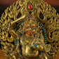 18th Century Yamantaka Tibetan Antique Buddha Statue Bronze Gilt From Tibetan Palace puretibetan