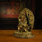 19th Century Yamantaka Tibetan Antique Buddha Statue Bronze Gilt puretibetan