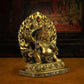 19th Century Yamantaka Tibetan Antique Buddha Statue Bronze Gilt puretibetan