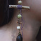 Harmony Nature Handmade Earrings with Shell and Wood