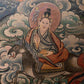 Riding Sheep Guardian Deity Deer Skin Thangka puretibetan