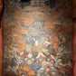 Riding Sheep Guardian Deity Deer Skin Thangka puretibetan