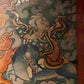 Riding Sheep Guardian Deity Deer Skin Thangka puretibetan