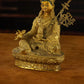 19th Century Padmasambhava Tibetan Antique Buddha Statue Fully Engraved Gilt From Dorje Drak Monastery puretibetan