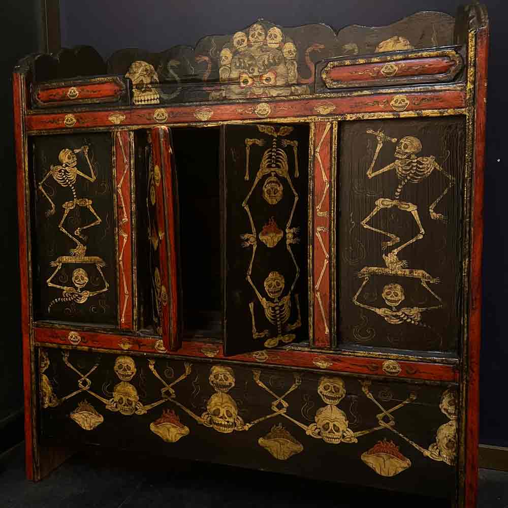 Painted Central Tibetan Cabinet - 19th Century