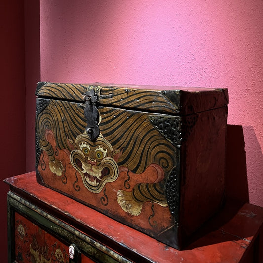 Painted Tiger Stripe Tibetan Box puretibetan