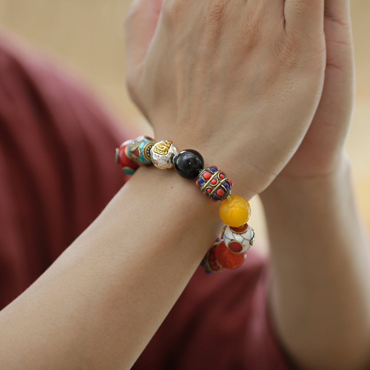 Courage Energy Tibetan Treasures Bracelet