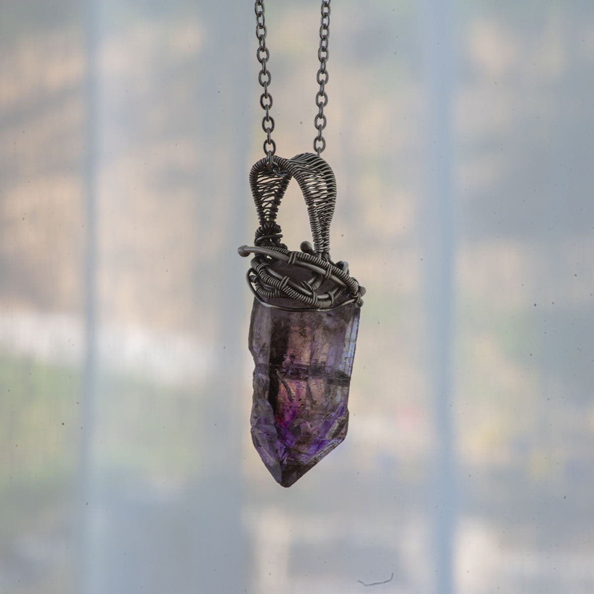 Love  Energy Amethyst Pendants