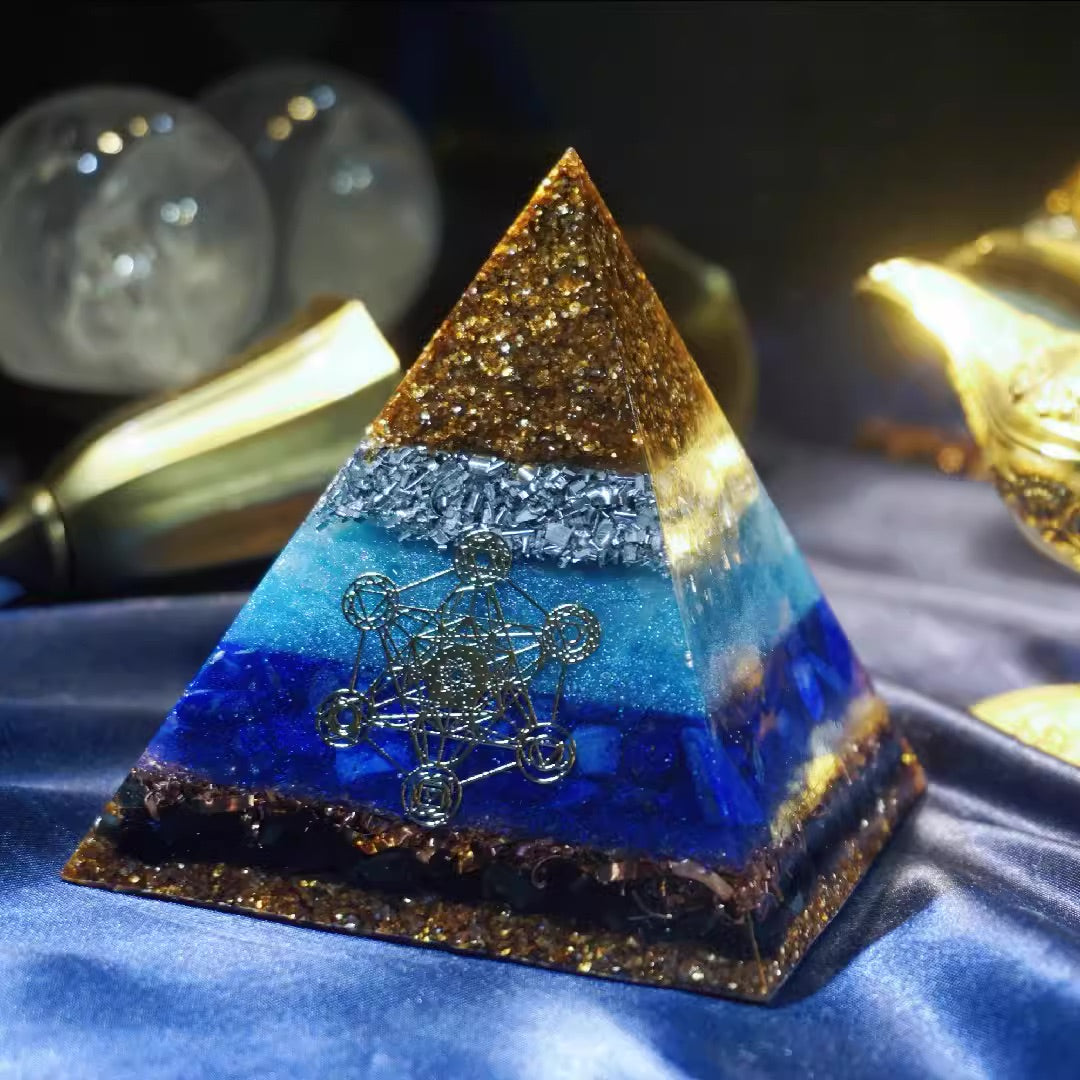 Pillar of Joy and Faith Crystal Pyramid