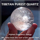 Tibetan White Quartz Crystal Ball Pure Tibetan Healing & Protective Energy