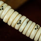 Qing Dynasty  Tridacna gigas prayer beads Tridacna fossils  Tibetan ritual article Antique