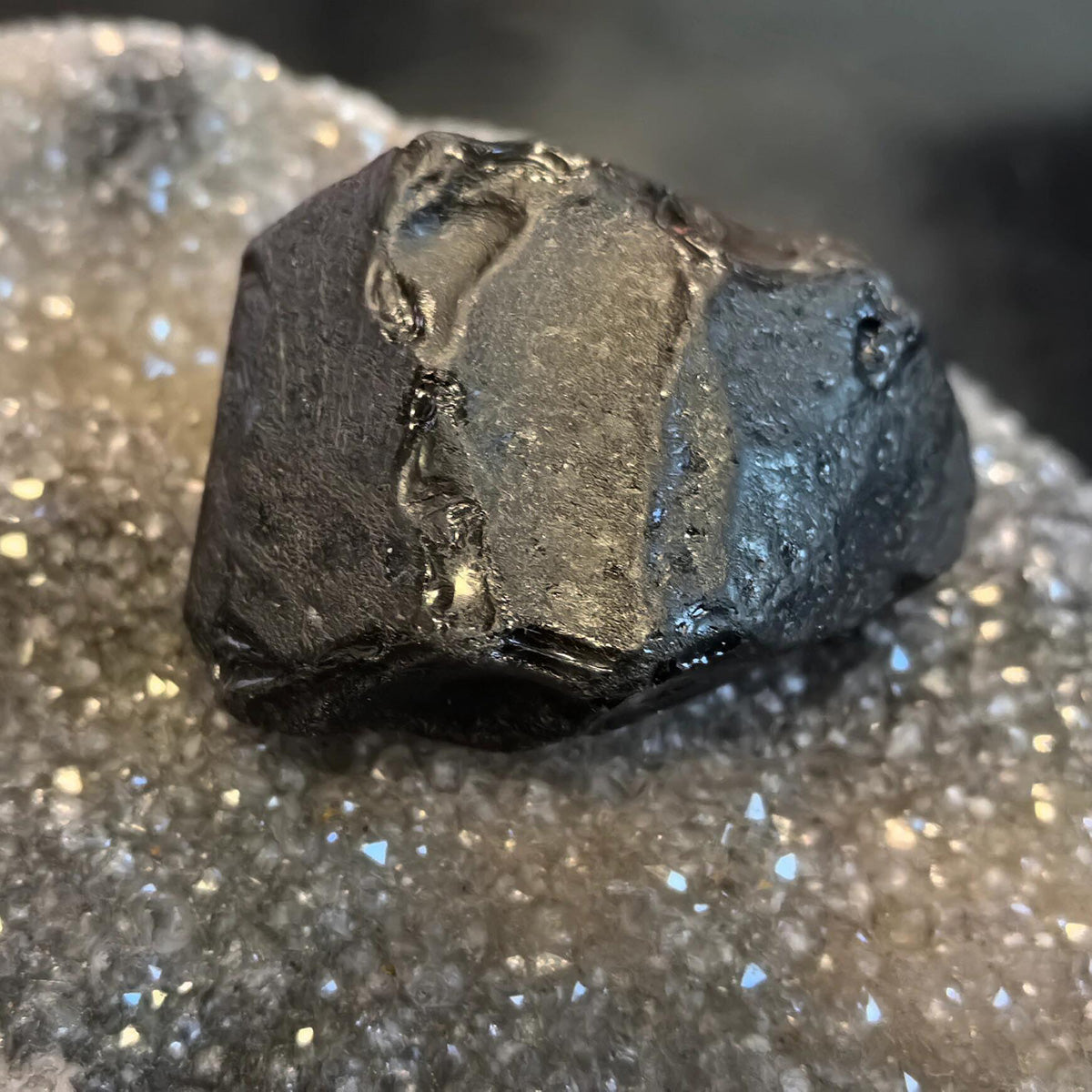 Tibetan Tektite Connect To A Higher Dimension Energy Stone