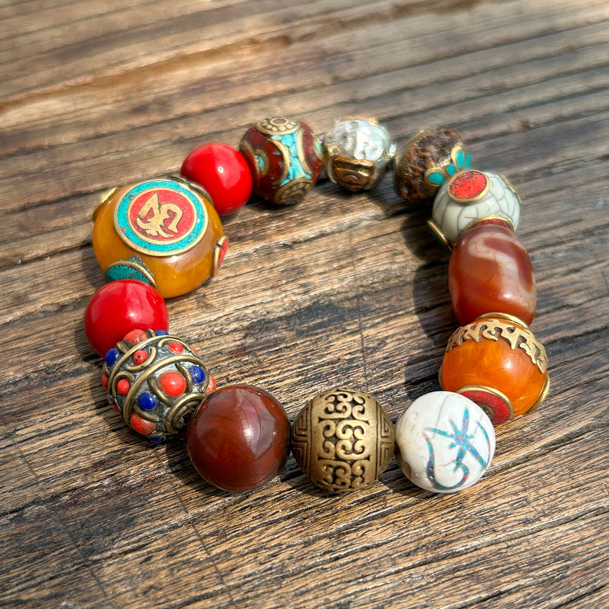 Courage Energy Tibetan Treasures Bracelet