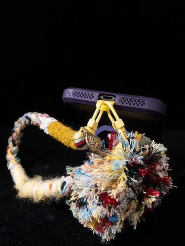 Attract Good Fortune Guardian Phone Strap | Colorful Cotton Woven Charm