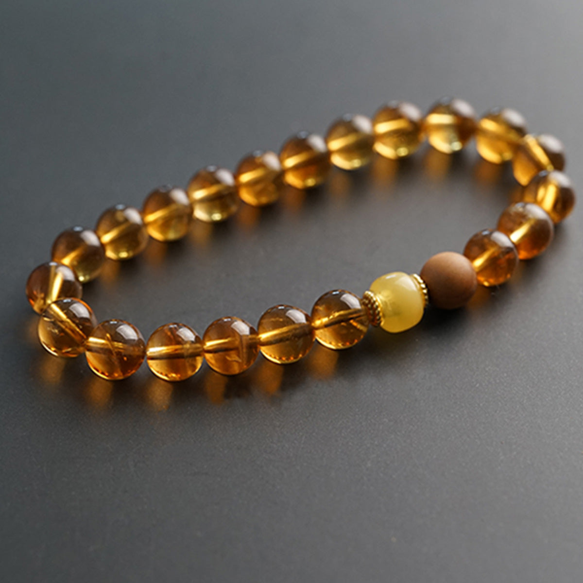 Citrine Prosperity Sandalwood Bracelet