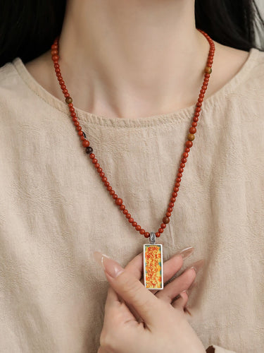 Tibetan Pendant Yellow Jambhala