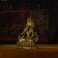 Qing Dynasty Vajrasattva statue Tibetan antique Buddha statue Gilt inlaid with Gemstones Minzhu Lin Temple Pure Tibetan