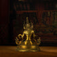 Qing Dynasty Vajrasattva statue Tibetan antique Buddha statue Gilt inlaid with Gemstones Minzhu Lin Temple Pure Tibetan