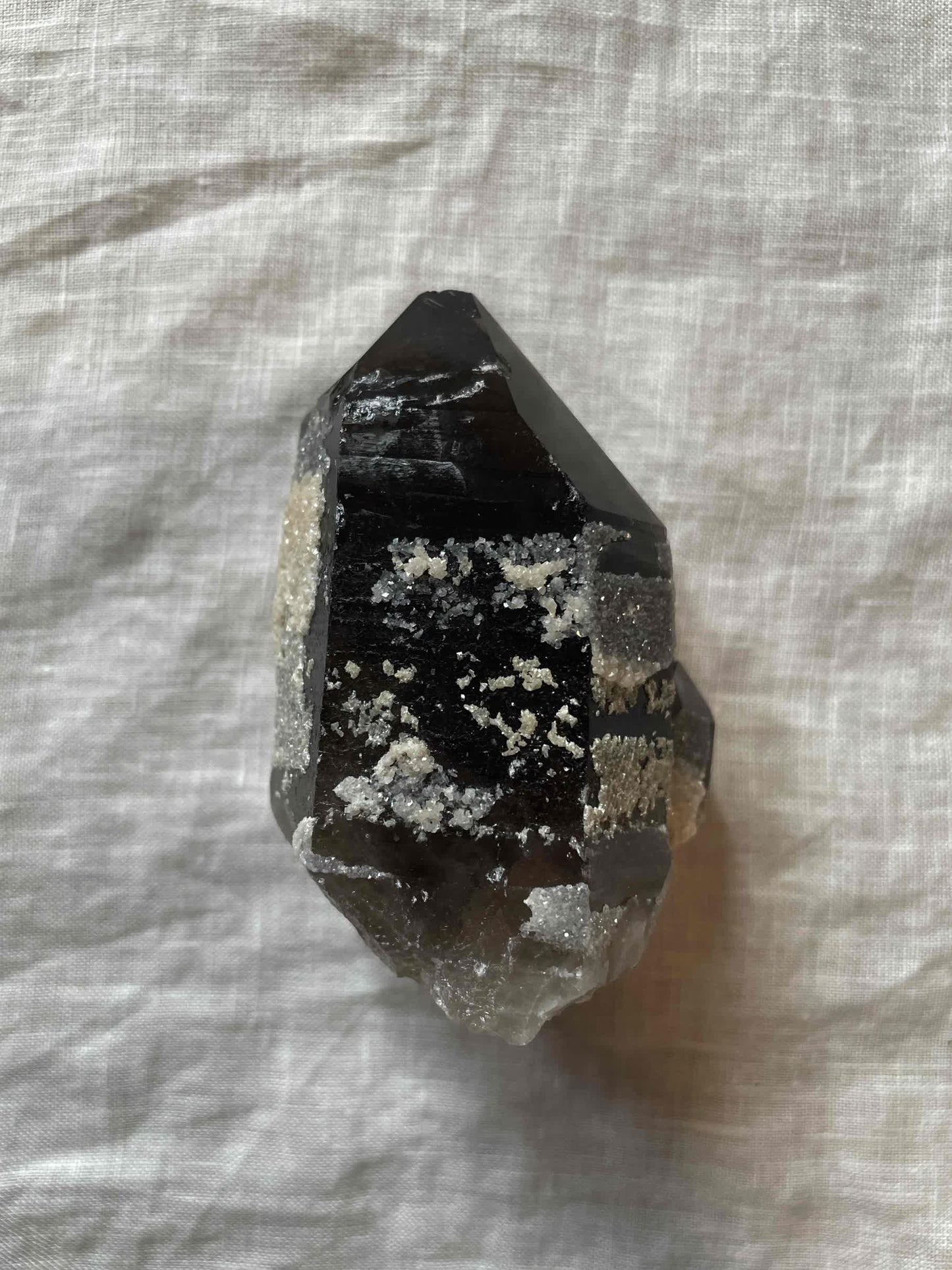 Tibetan Black Quartz Crystal Kailash Energy Purification Protection Healing