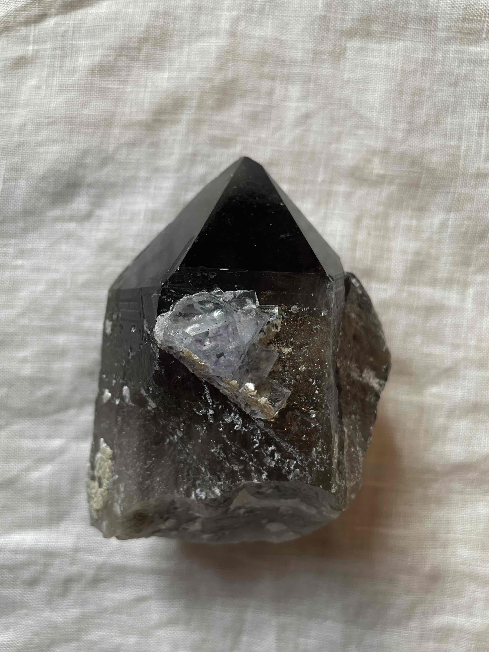 Tibetan Black Quartz Crystal Kailash Energy Purification Protection Healing