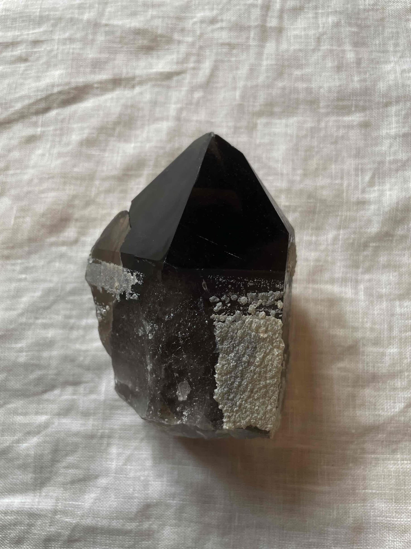 Tibetan Black Quartz Crystal Kailash Energy Purification Protection Healing