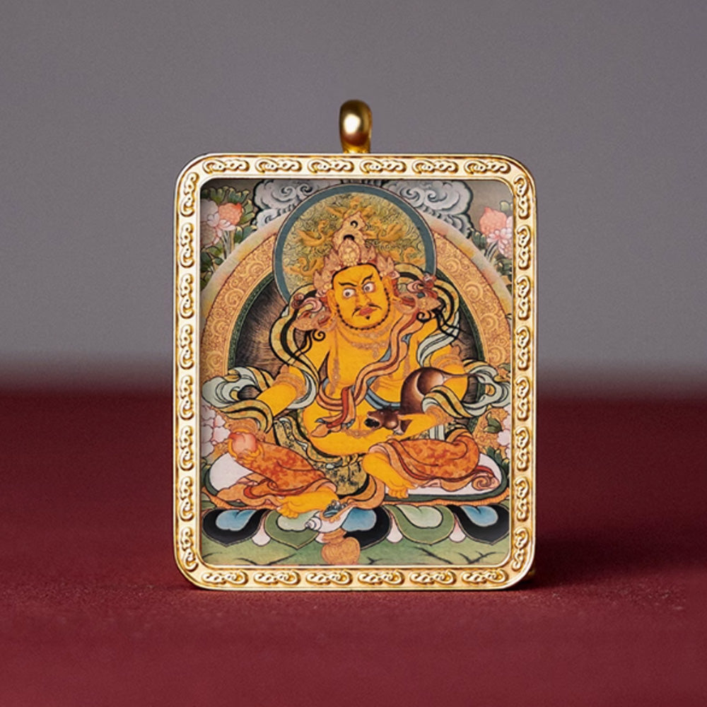 Guardian of Vitality Pendant - Alloy and Gold-Plated Handcrafted Necklace