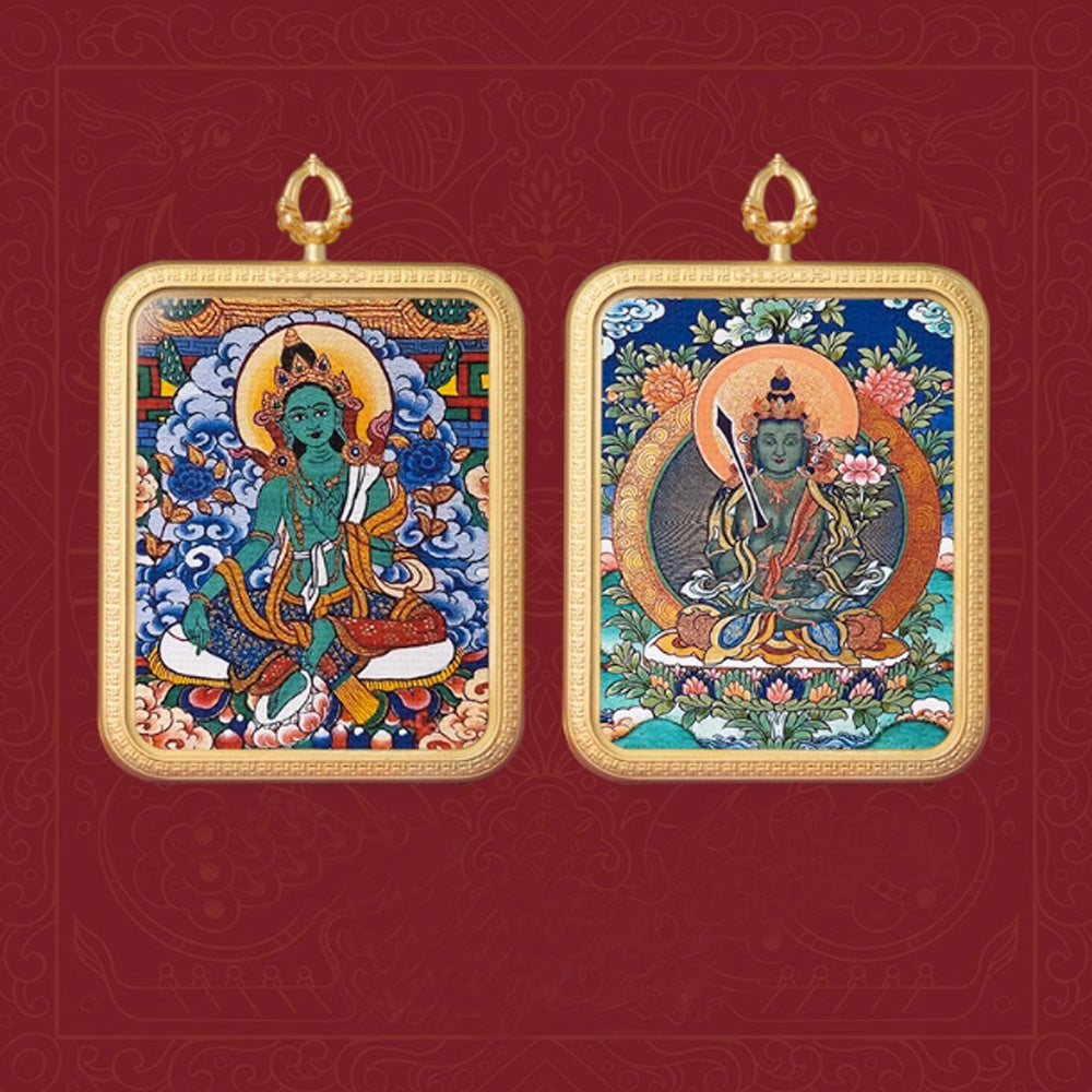 Dual Blessings Zodiac and Wealth Pendant