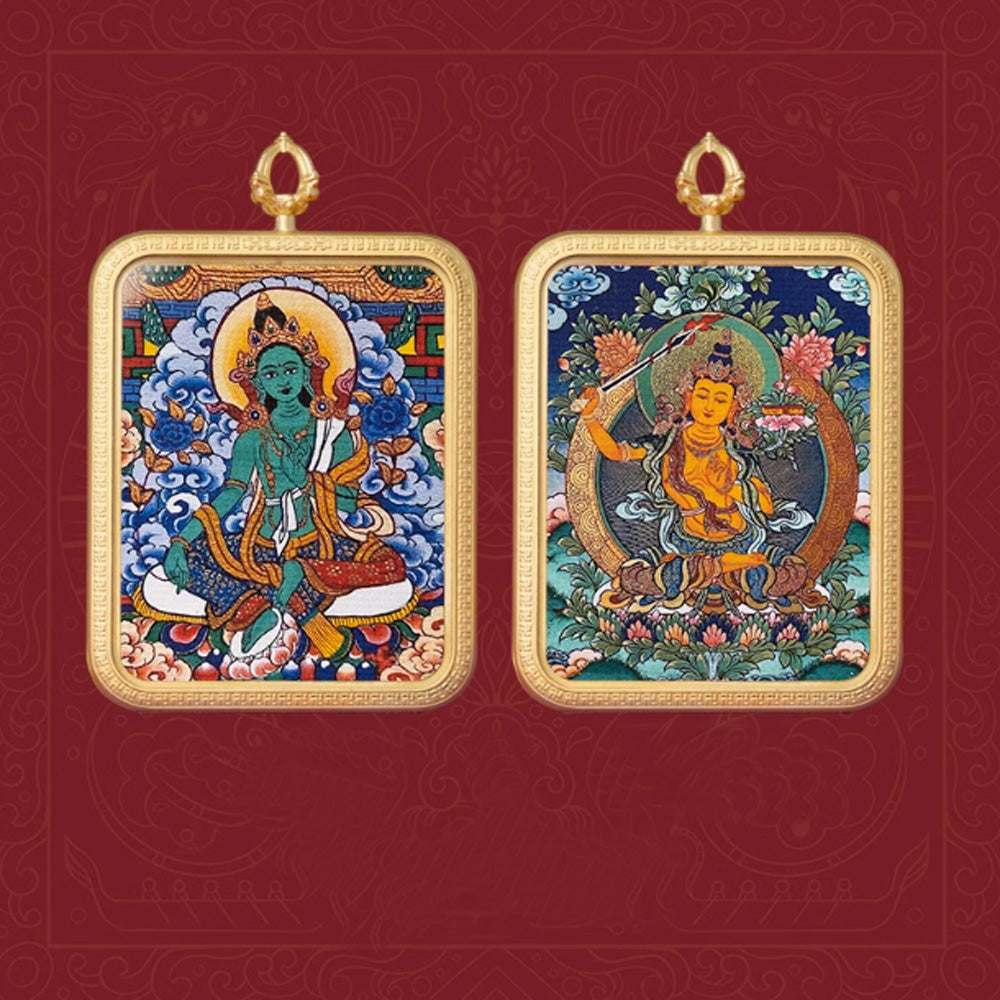 Dual Blessings Zodiac and Wealth Pendant